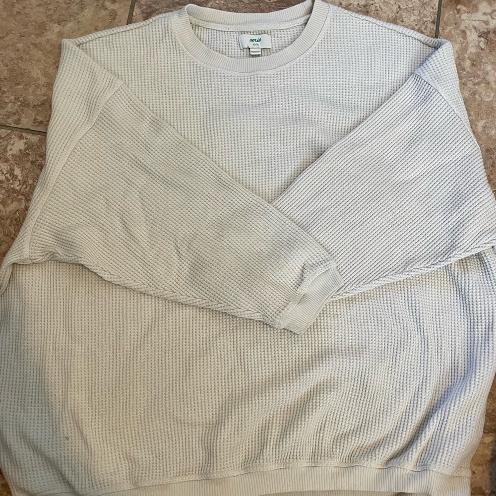 oversized thermal sweater